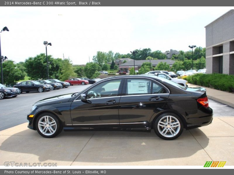 Black / Black 2014 Mercedes-Benz C 300 4Matic Sport