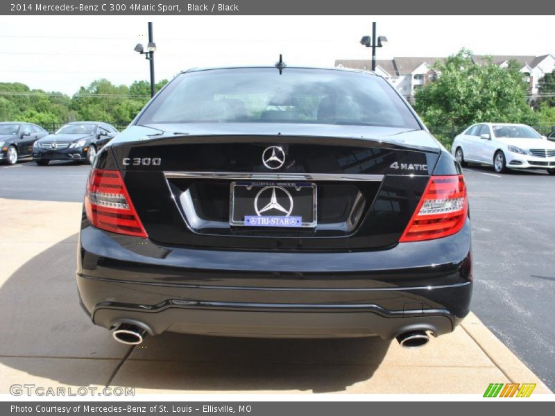 Black / Black 2014 Mercedes-Benz C 300 4Matic Sport