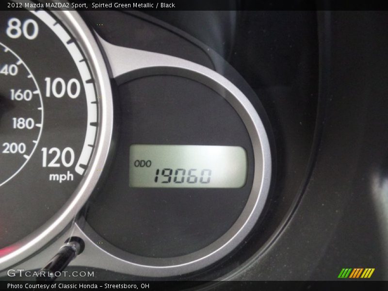 Spirted Green Metallic / Black 2012 Mazda MAZDA2 Sport