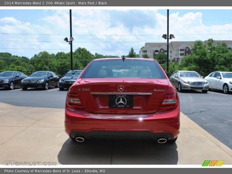 Mars Red / Black 2014 Mercedes-Benz C 300 4Matic Sport