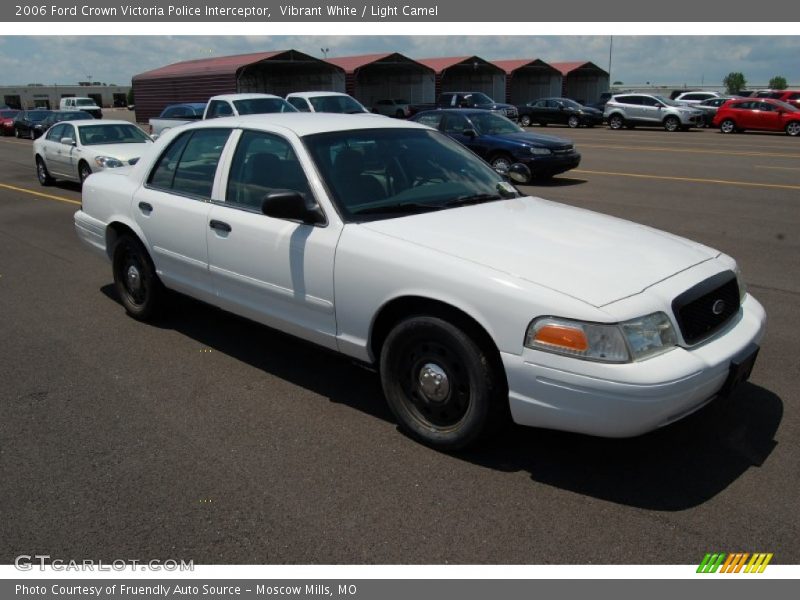 Front 3/4 View of 2006 Crown Victoria Police Interceptor