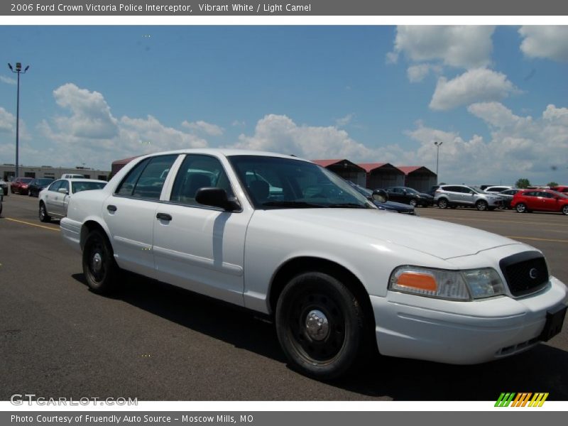 Vibrant White / Light Camel 2006 Ford Crown Victoria Police Interceptor