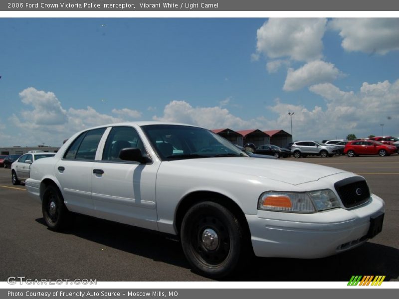 Vibrant White / Light Camel 2006 Ford Crown Victoria Police Interceptor