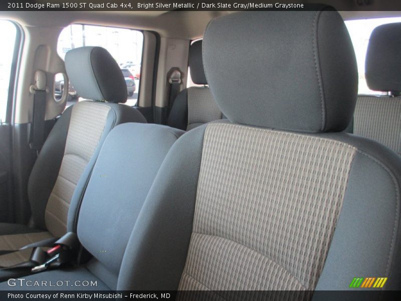 Bright Silver Metallic / Dark Slate Gray/Medium Graystone 2011 Dodge Ram 1500 ST Quad Cab 4x4