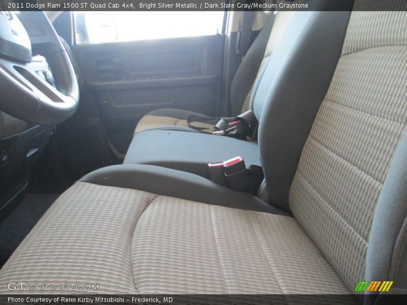 Bright Silver Metallic / Dark Slate Gray/Medium Graystone 2011 Dodge Ram 1500 ST Quad Cab 4x4