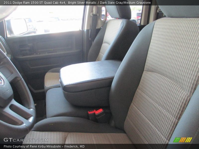 Bright Silver Metallic / Dark Slate Gray/Medium Graystone 2011 Dodge Ram 1500 ST Quad Cab 4x4