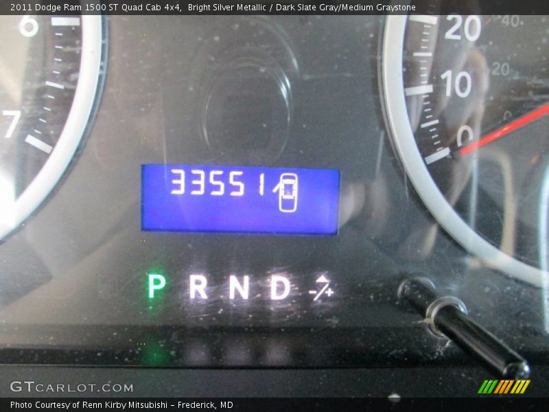 Bright Silver Metallic / Dark Slate Gray/Medium Graystone 2011 Dodge Ram 1500 ST Quad Cab 4x4