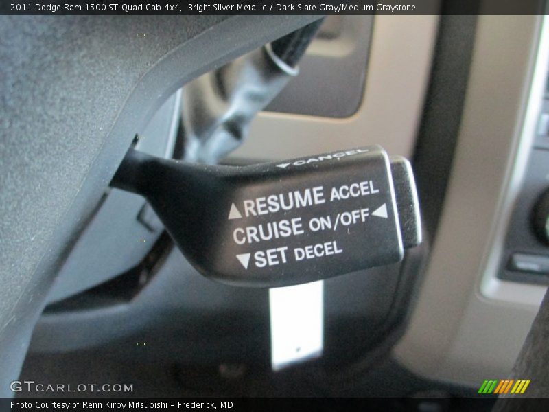 Bright Silver Metallic / Dark Slate Gray/Medium Graystone 2011 Dodge Ram 1500 ST Quad Cab 4x4