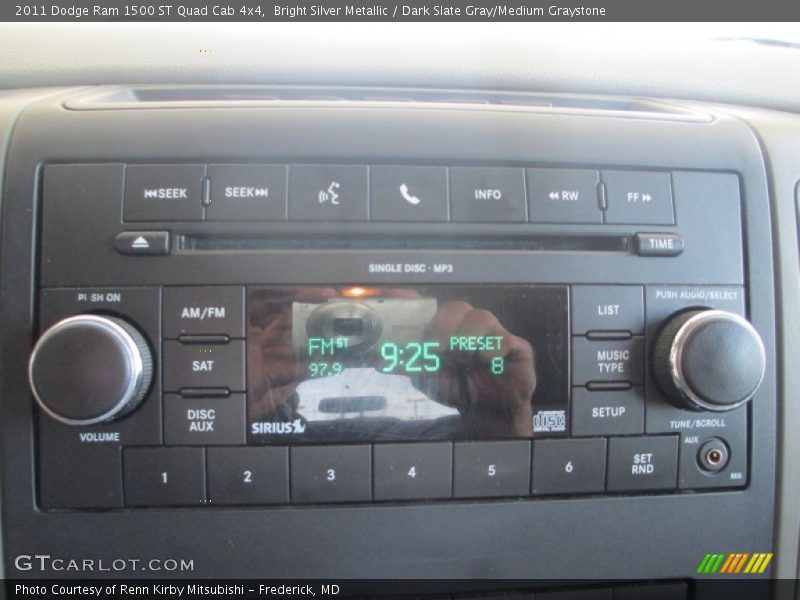 Bright Silver Metallic / Dark Slate Gray/Medium Graystone 2011 Dodge Ram 1500 ST Quad Cab 4x4