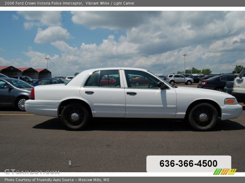 Vibrant White / Light Camel 2006 Ford Crown Victoria Police Interceptor