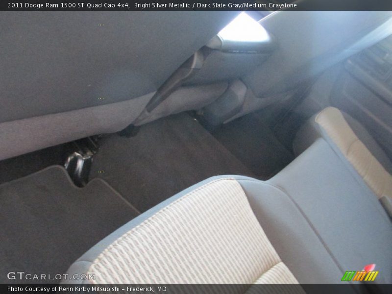 Bright Silver Metallic / Dark Slate Gray/Medium Graystone 2011 Dodge Ram 1500 ST Quad Cab 4x4