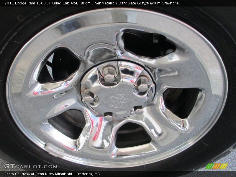 Bright Silver Metallic / Dark Slate Gray/Medium Graystone 2011 Dodge Ram 1500 ST Quad Cab 4x4
