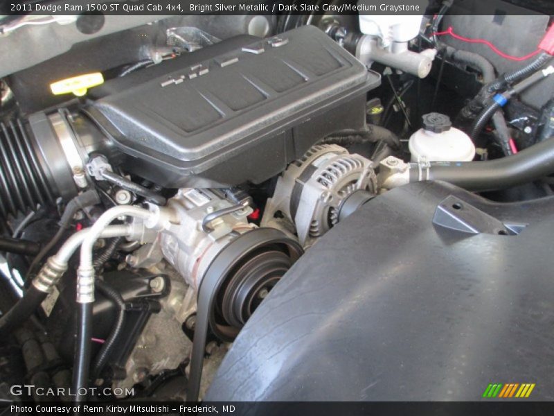 Bright Silver Metallic / Dark Slate Gray/Medium Graystone 2011 Dodge Ram 1500 ST Quad Cab 4x4