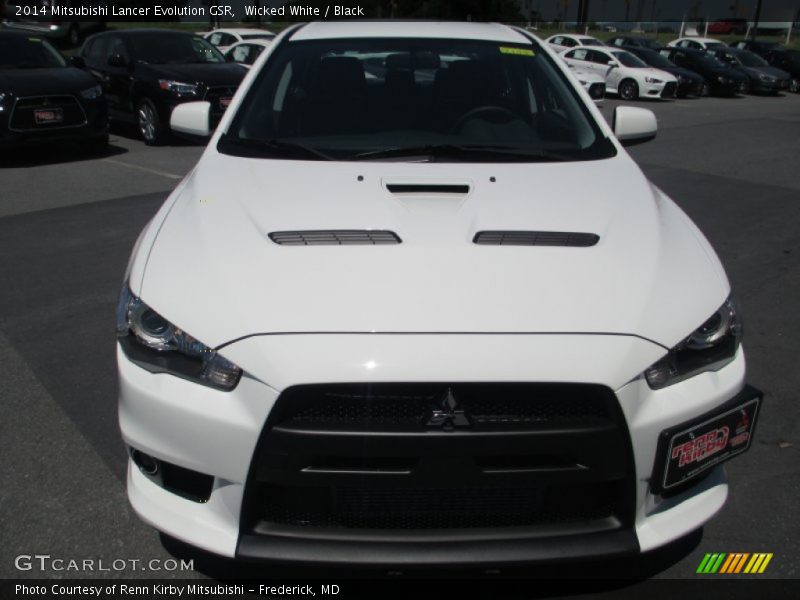 Wicked White / Black 2014 Mitsubishi Lancer Evolution GSR