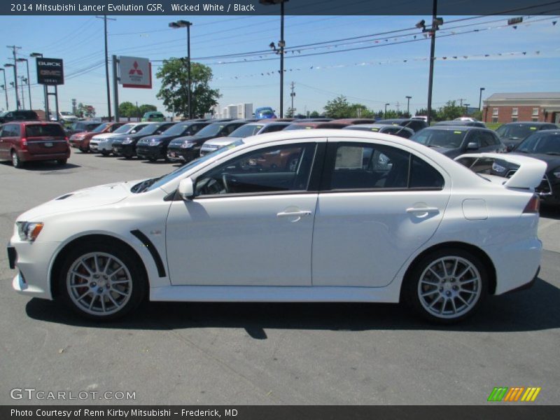  2014 Lancer Evolution GSR Wicked White