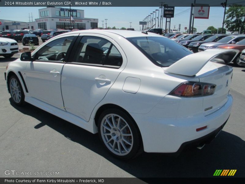Wicked White / Black 2014 Mitsubishi Lancer Evolution GSR