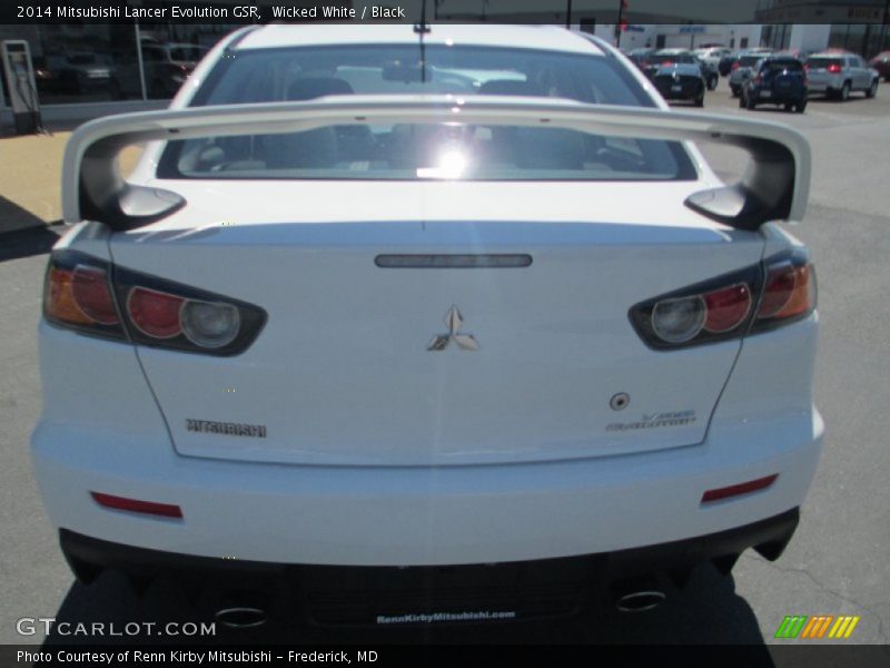 Wicked White / Black 2014 Mitsubishi Lancer Evolution GSR