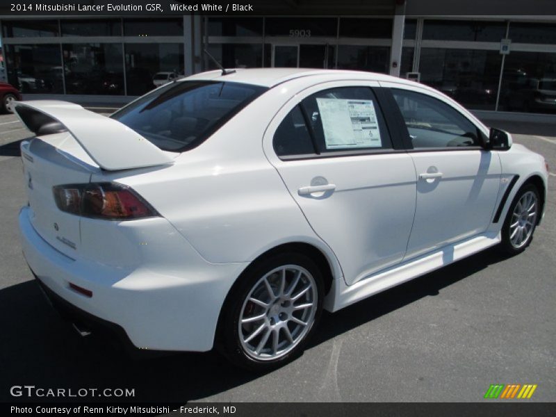 Wicked White / Black 2014 Mitsubishi Lancer Evolution GSR