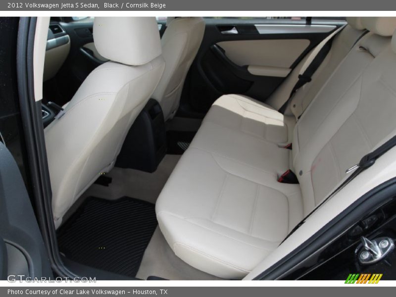 Black / Cornsilk Beige 2012 Volkswagen Jetta S Sedan
