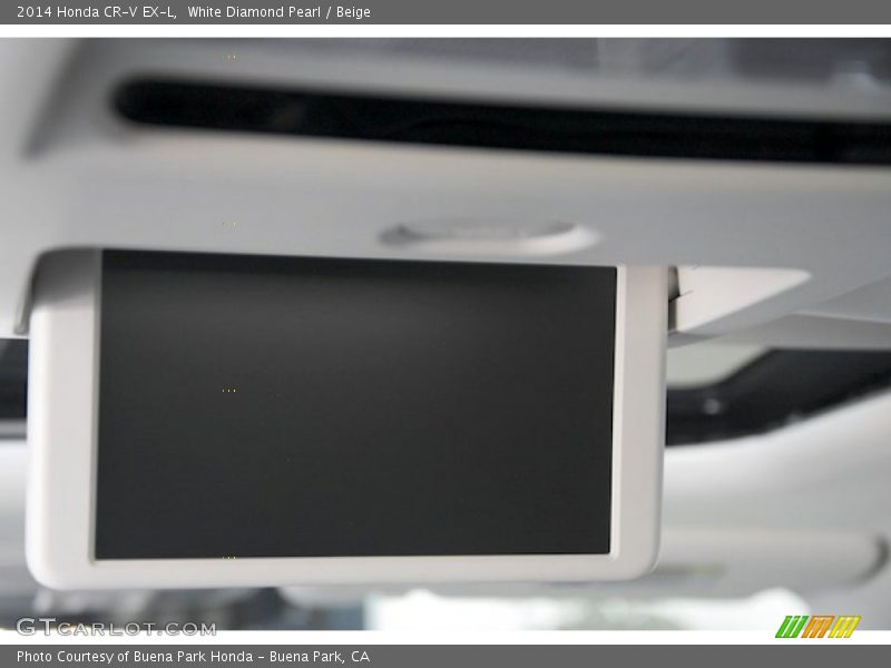 White Diamond Pearl / Beige 2014 Honda CR-V EX-L