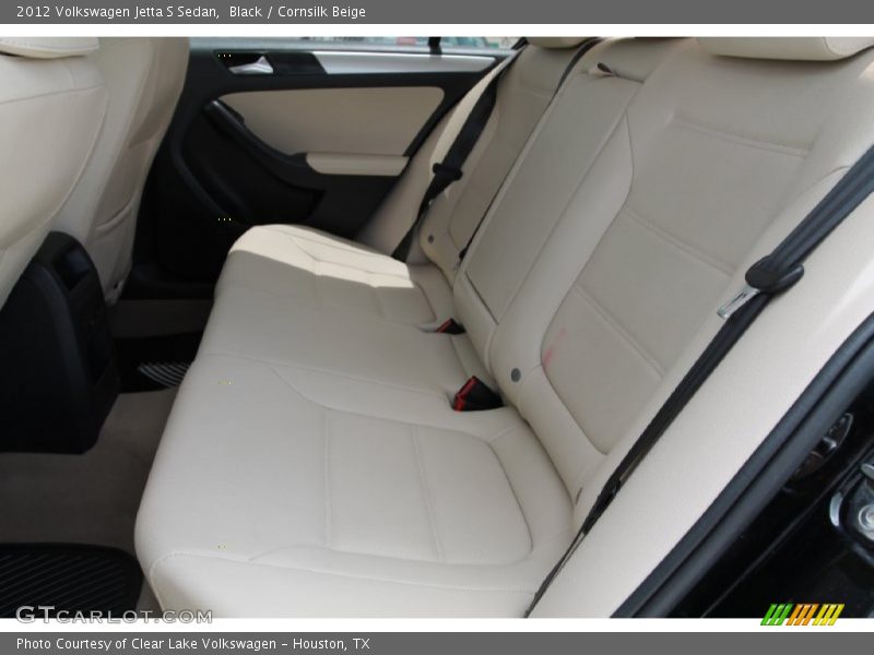 Black / Cornsilk Beige 2012 Volkswagen Jetta S Sedan