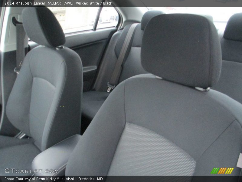 Wicked White / Black 2014 Mitsubishi Lancer RALLIART AWC