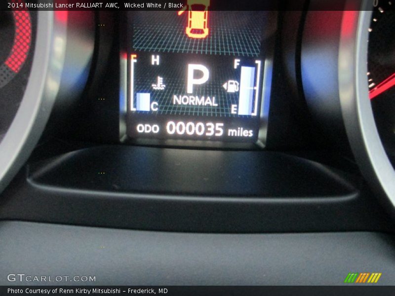 Wicked White / Black 2014 Mitsubishi Lancer RALLIART AWC
