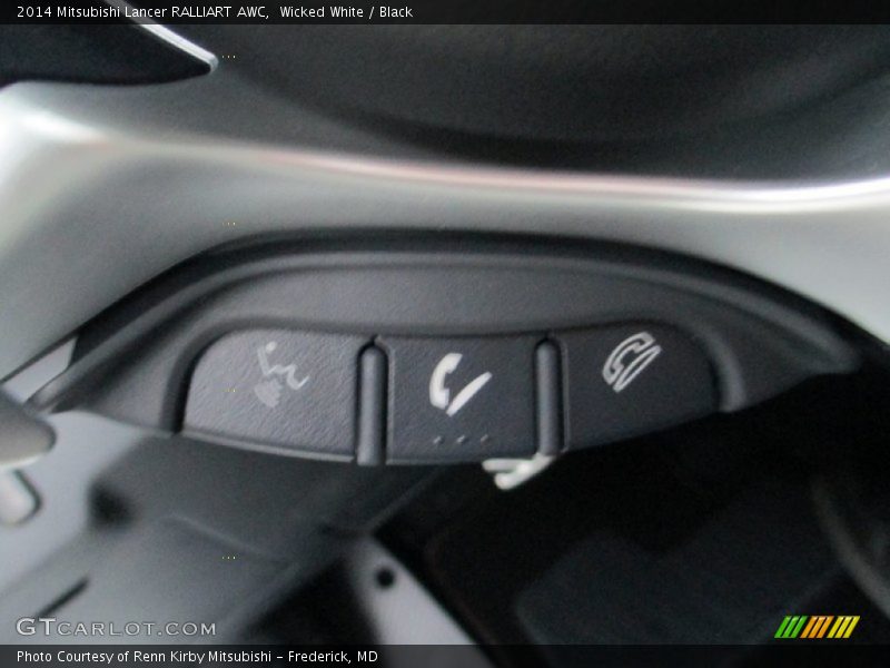 Wicked White / Black 2014 Mitsubishi Lancer RALLIART AWC