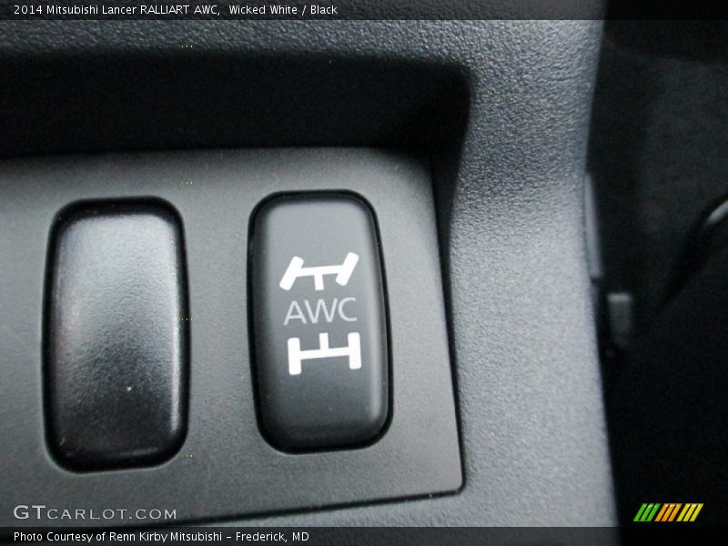 Wicked White / Black 2014 Mitsubishi Lancer RALLIART AWC