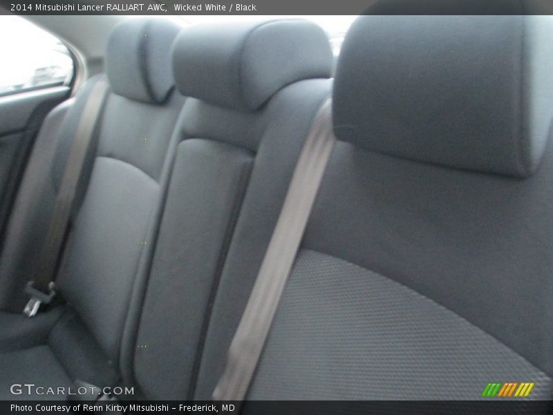 Wicked White / Black 2014 Mitsubishi Lancer RALLIART AWC
