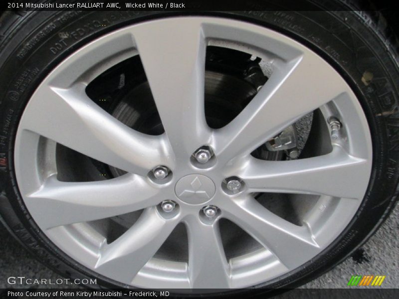 Wicked White / Black 2014 Mitsubishi Lancer RALLIART AWC