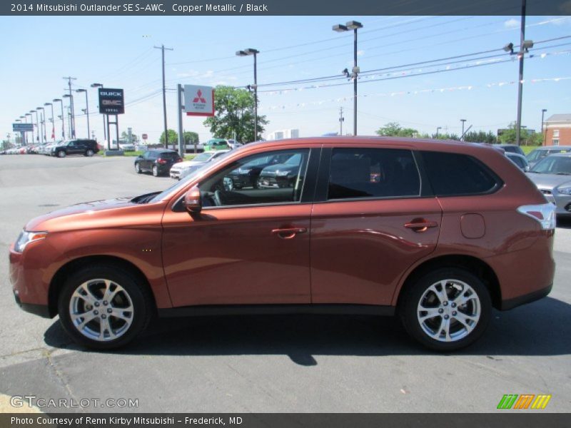 Copper Metallic / Black 2014 Mitsubishi Outlander SE S-AWC