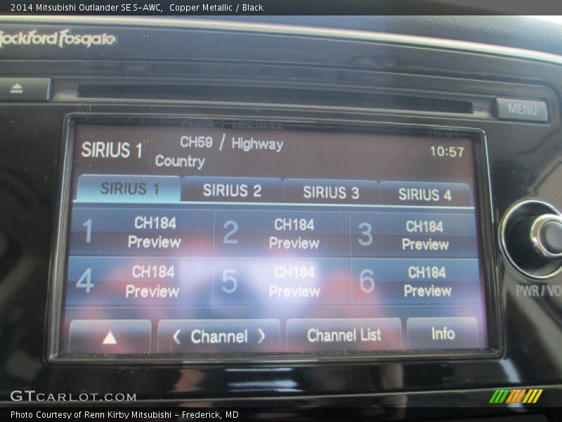 Copper Metallic / Black 2014 Mitsubishi Outlander SE S-AWC