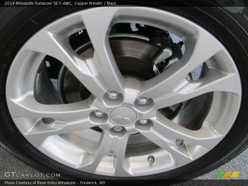Copper Metallic / Black 2014 Mitsubishi Outlander SE S-AWC