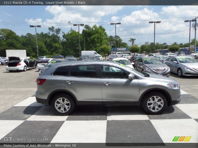 Liquid Silver Metallic / Black 2013 Mazda CX-9 Touring