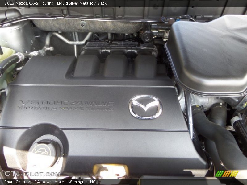 Liquid Silver Metallic / Black 2013 Mazda CX-9 Touring
