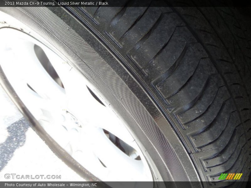 Liquid Silver Metallic / Black 2013 Mazda CX-9 Touring