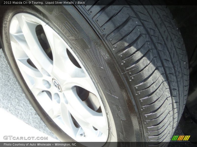 Liquid Silver Metallic / Black 2013 Mazda CX-9 Touring