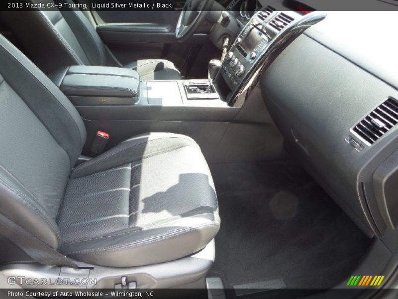 Liquid Silver Metallic / Black 2013 Mazda CX-9 Touring
