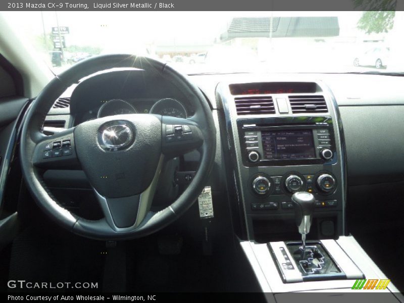 Liquid Silver Metallic / Black 2013 Mazda CX-9 Touring
