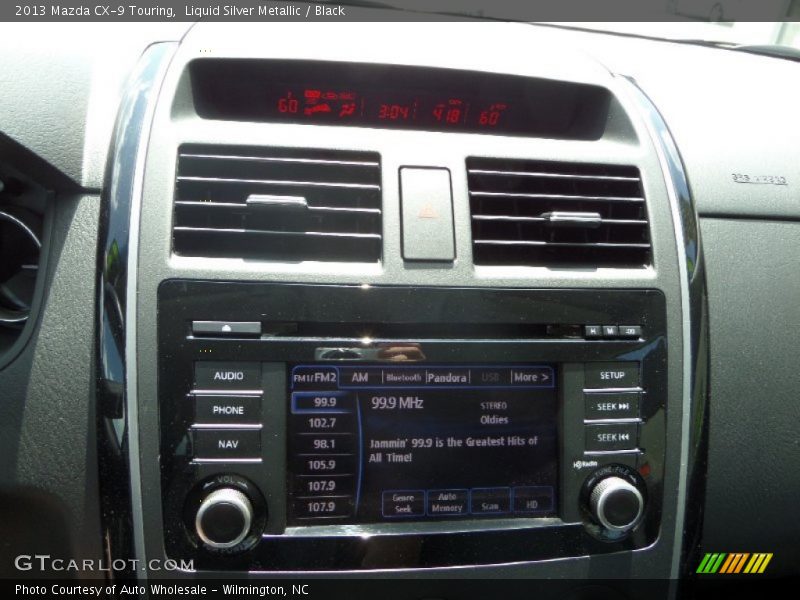 Liquid Silver Metallic / Black 2013 Mazda CX-9 Touring