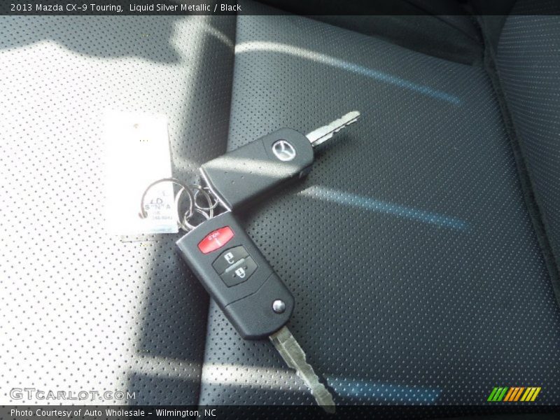 Liquid Silver Metallic / Black 2013 Mazda CX-9 Touring