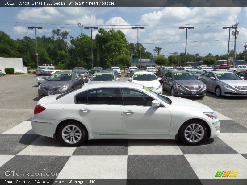 White Satin Pearl / Saddle 2013 Hyundai Genesis 3.8 Sedan