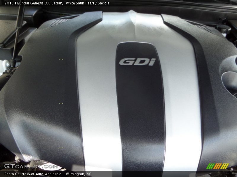 White Satin Pearl / Saddle 2013 Hyundai Genesis 3.8 Sedan