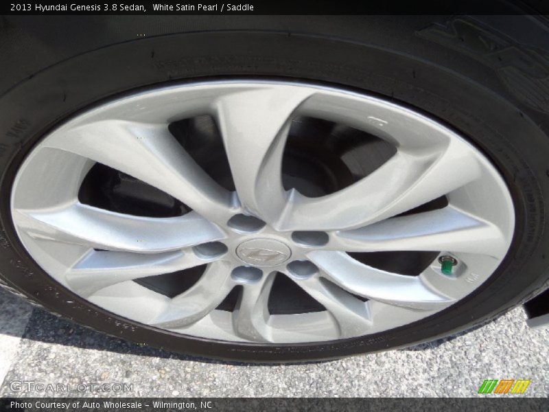 White Satin Pearl / Saddle 2013 Hyundai Genesis 3.8 Sedan
