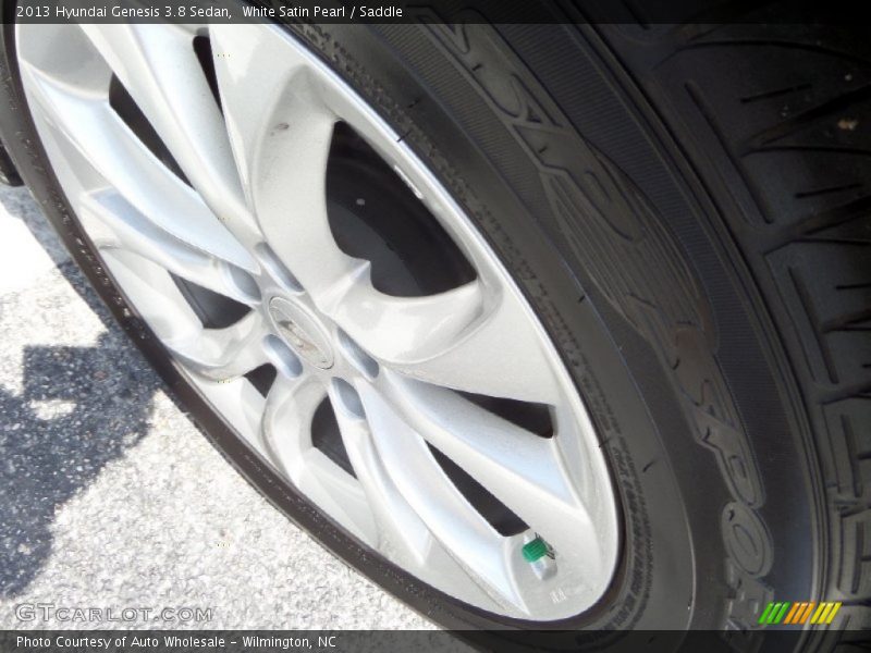 White Satin Pearl / Saddle 2013 Hyundai Genesis 3.8 Sedan