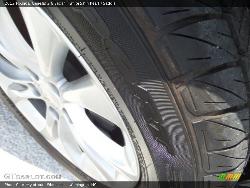 White Satin Pearl / Saddle 2013 Hyundai Genesis 3.8 Sedan