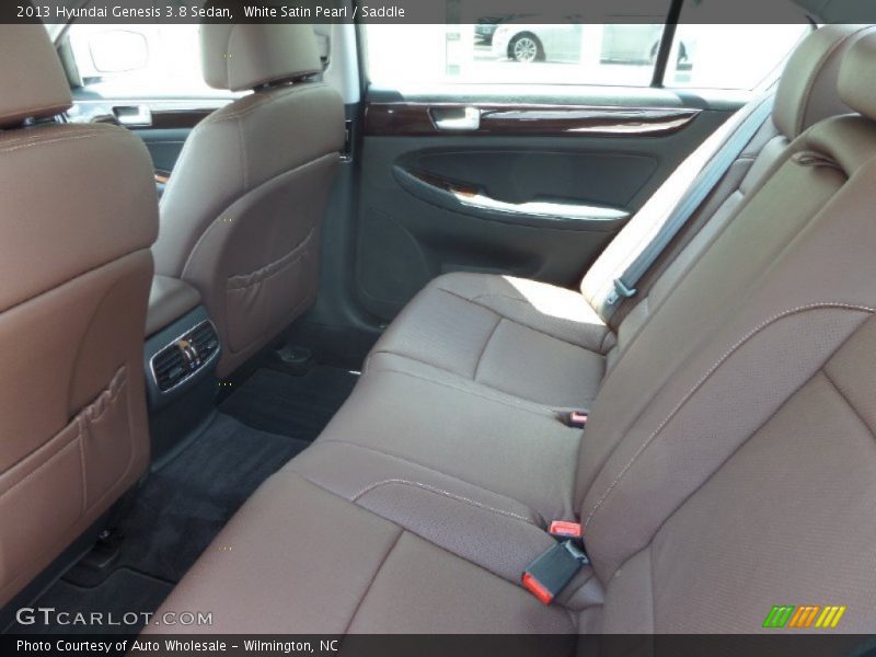 White Satin Pearl / Saddle 2013 Hyundai Genesis 3.8 Sedan