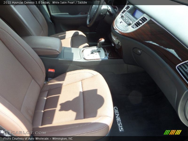 White Satin Pearl / Saddle 2013 Hyundai Genesis 3.8 Sedan