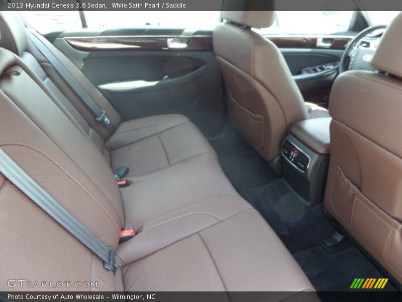 White Satin Pearl / Saddle 2013 Hyundai Genesis 3.8 Sedan